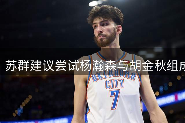苏群建议尝试杨瀚森与胡金秋组成内线双塔组合